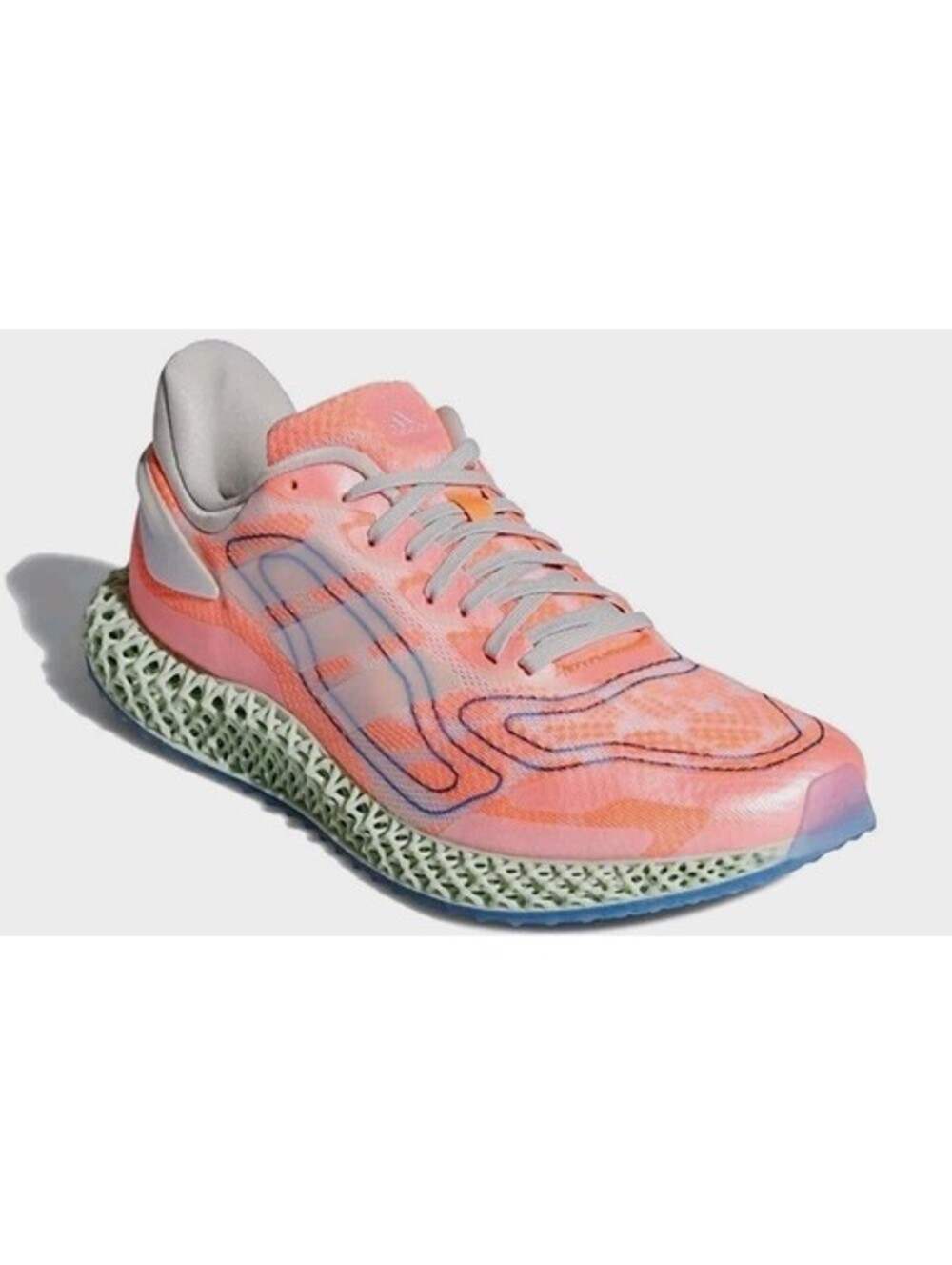 ADIDAS 4D Run 1.0 Running Shoes Salmon Signal Corral 3D Printed Mens 9 42.6